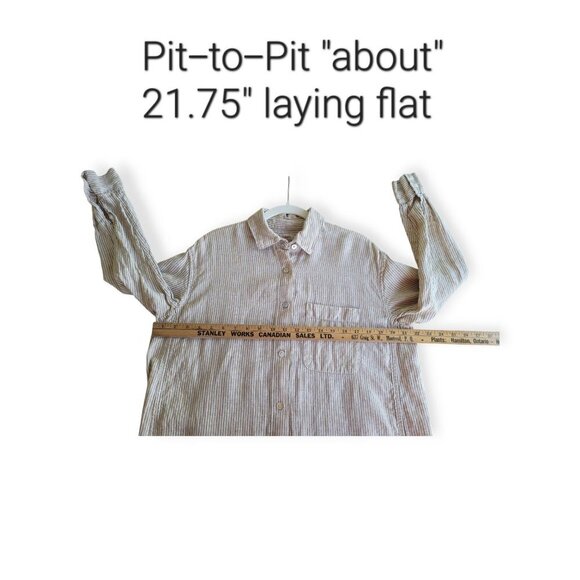 Golden Sun Stripe Linen Maxi Dress by Faherty XS - Picture 8 of 12